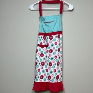 American Girl Doll Williams Sonoma Girl's Apron 100% Cotton Ruffle Star Print